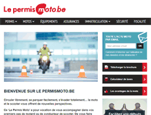 Tablet Screenshot of lepermismoto.be